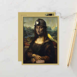 Funny Mona Lisa Parody Postcard