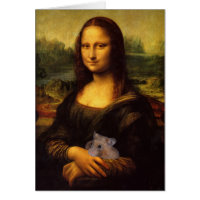 Funny Mona Lisa With Sweet Hamster