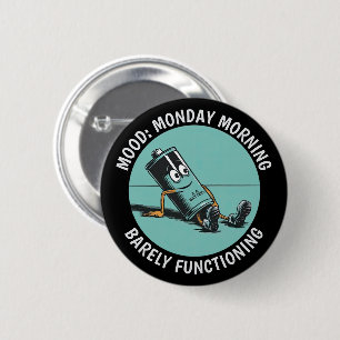 Funny Monday 6 Cm Round Badge