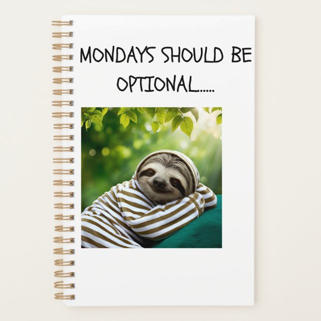 Funny Monday Journal Planner (Front)
