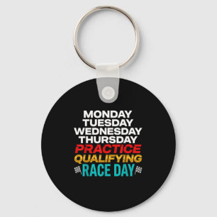 Funny Monday Tuesday Thursday Practice Qualifying Key Ring
