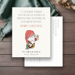 Funny Money Cash Abundance Santa Christmas Wishes Holiday Postcard<br><div class="desc">If you need any further customisation please feel free to message me on yellowfebstudio@gmail.com.</div>