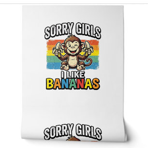 Funny Monkey Banana Vintage Engraving Shirt Design Wallpaper