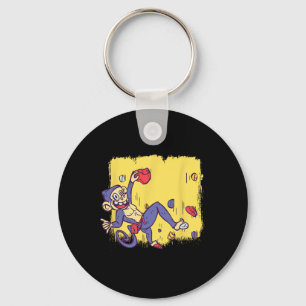 Funny Monkey Bouldering And Rock Climbing  Key Ring