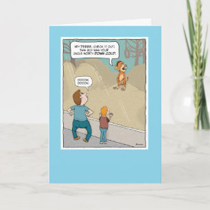 Funny Monkey Business Birthday Card