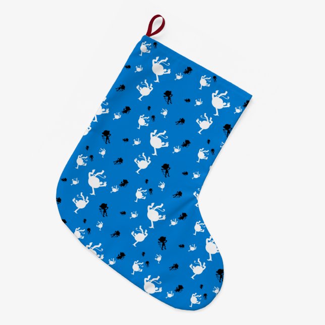 Funny Monkey Christmas Stocking Wrapping Paper  (Front (Hanging))