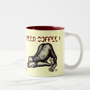 Funny monkey coffee mug