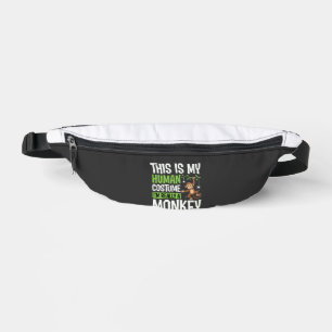 Funny Monkey Costume Halloween Vector Bum Bags