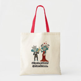 Funny Monkey Couple Valentine's Day Tote Bag