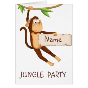 Funny monkey holding Your Text