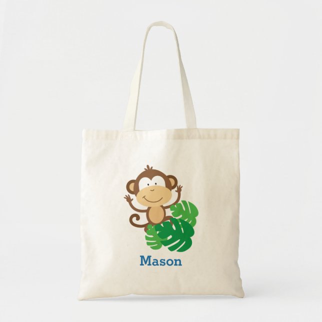 Funny Monkey in the Jungle Tote bag (Front)