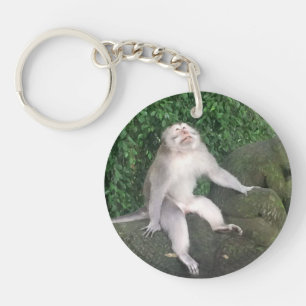 Funny monkey keychain
