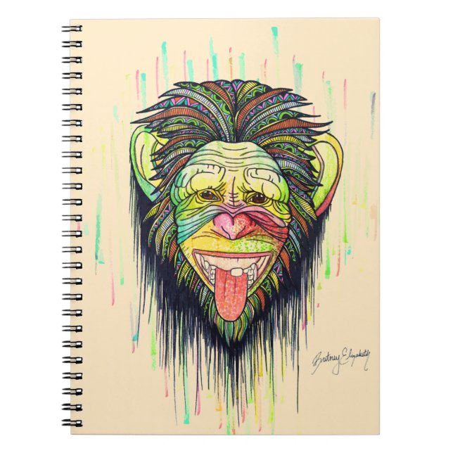 Funny Monkey Notebook (Front)