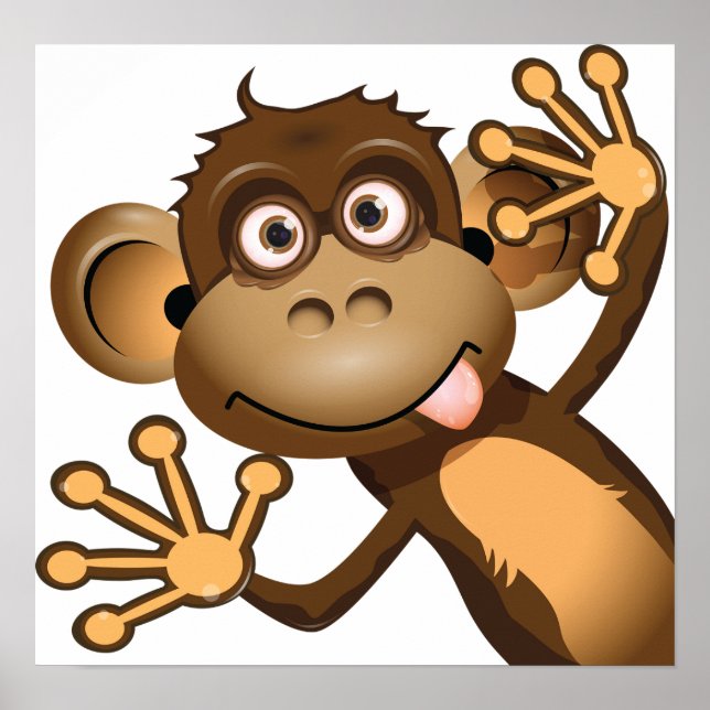Funny Monkey Poster (Front)