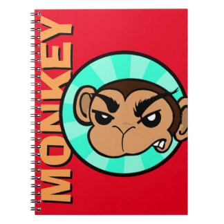 FUNNY MONKEY SPIRAL NOTEBOOK