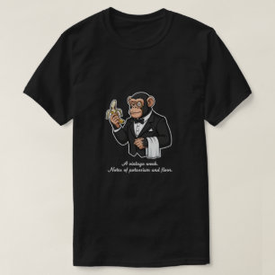 Funny monkey tasting banana T-Shirt