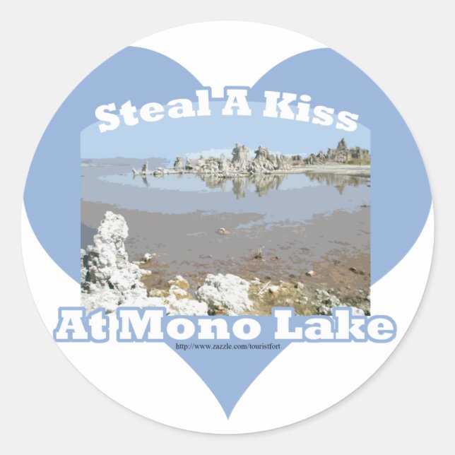 Funny Mono Lake Saying Classic Round Sticker (Front)