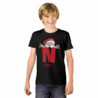 Funny Monogram Family Christmas Custom Red Santa