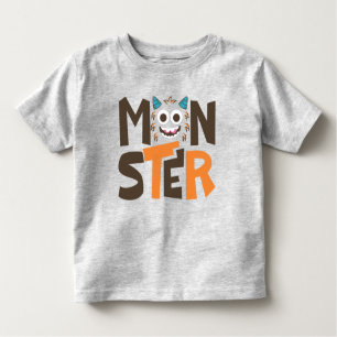 Funny Monster Face Typography Tee