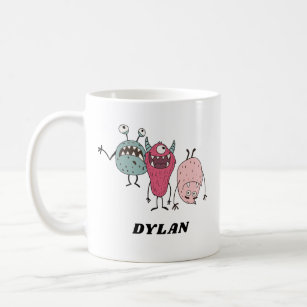 Funny Monster Friends Cute Colourful Personalised Coffee Mug