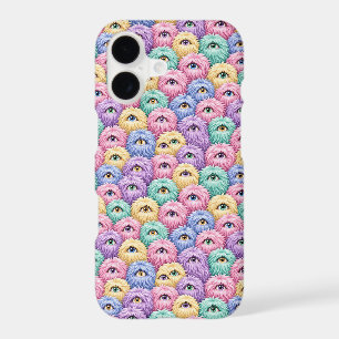 Funny Monster   Furry Rainbow Creatures Phone Case