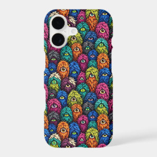 Funny Monster   Furry Rainbow Creatures Phone Case