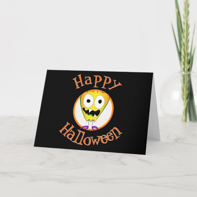 Funny, Monster, Halloween Card (Front)