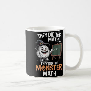 Funny Monster Math Teacher Halloween Yeti Costume Coffee Mug