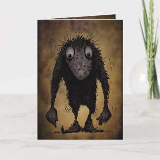 Funny Monster Troll Card