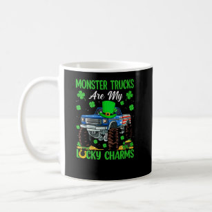 Funny Monster Truck Are My Lucky Charms St Patrick Coffee Mug