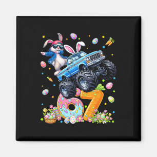 Funny Monster Truck Dabbing Rabbit Easter Bunny Me Magnet