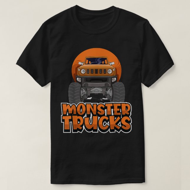 Funny Monster Truck Show Fan - Monster Trucks  T-Shirt (Design Front)