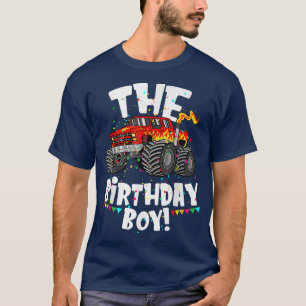 Funny Monster Truck The Birthday Boy Gift For Him T-Shirt