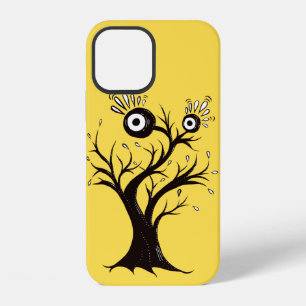 Funny Monster Weird Yellow iPhone 12 Case