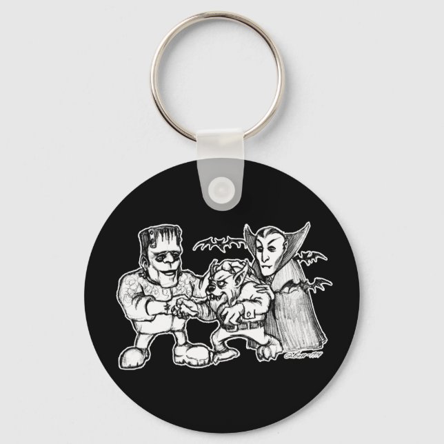 Funny Monsters Key Ring (Front)