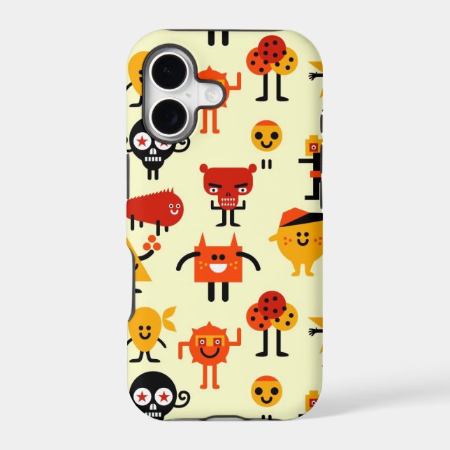 Funny monsters pattern (Back)