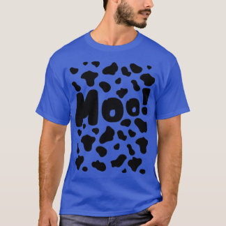 Funny moo cow pattern for lazy halloween costume T-Shirt