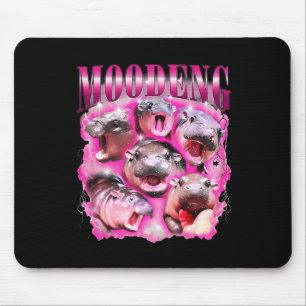 Funny Moo-deng Ba Mouse Pad