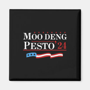 Funny Moo Deng Pesto 24 Penguin Ba Magnet