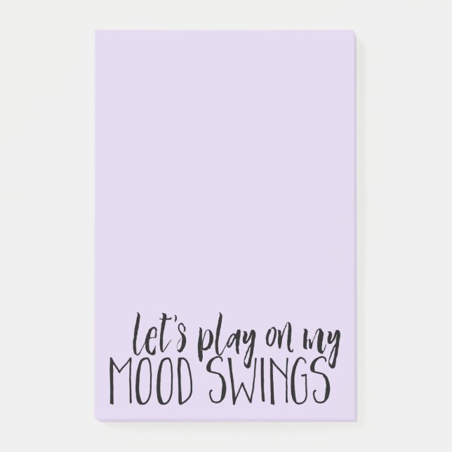 Funny Mood Swings Desk Supplies PMS Humour Post-it Notes (Front)