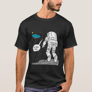 Funny Moon Landing Flat Earth That Sucks Space T-Shirt