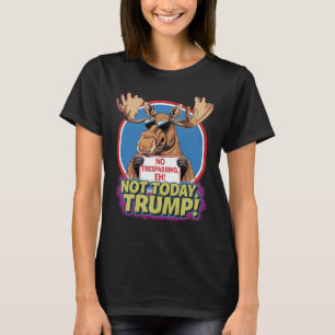 Funny Moose Canada Became 51st State Of Usa Fun Tr T-Shirt