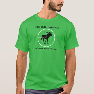 Funny Moose Hunting - Men's Basic T-shirt