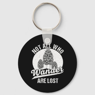 Funny Morel Mushroom Gift Foraging Mushroom Huntin Key Ring