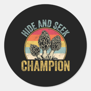 Funny Morel Mushroom Hunting Morels Hunter Foragin Classic Round Sticker