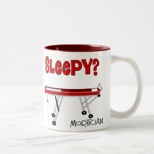 Funny Mortician Gifts Two-Tone Coffee Mug