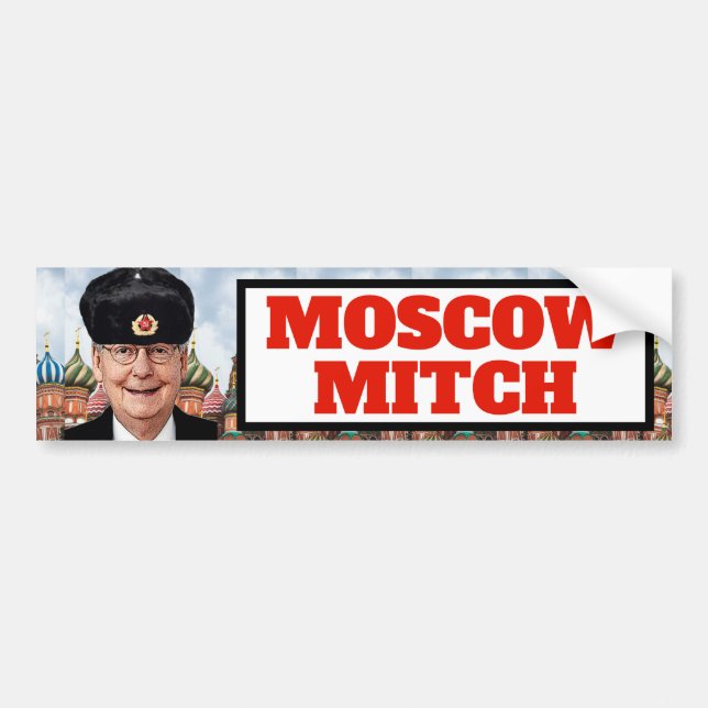 Funny Moscow Mitch Bumper Sticker (Front)