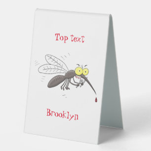 Funny mosquito insect cartoon illustration