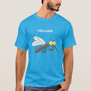 Funny mosquito insect cartoon illustration T-Shirt