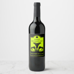 Funny Mother In Law Wine Label